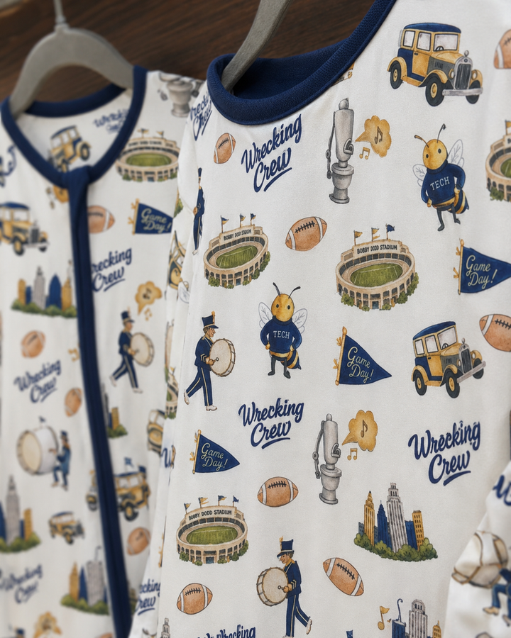 PRESALE: Yellow Jacket Game Day Bamboo Pajamas
