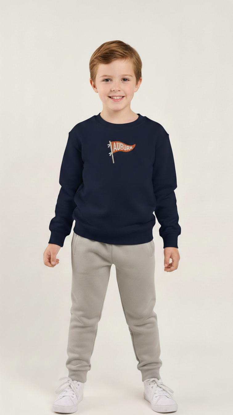 Kids Embroidered "Pennant" Sweatshirt